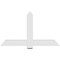 Ekena Millwork Eugene Architectural Grade PVC Gable Bracket, 60"W x 35"H x 2"D x 6"F, 14/12 Pitch GBP060X35X0206EUG00 - alternate 5